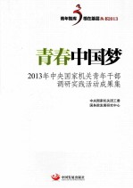 青春中国梦 2013年中央国家机关青年干部调研实践活动成果集