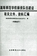 高等师范学校师资队伍建设有关文件资料汇编