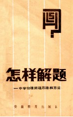 怎样解题  中学物理解题思路和方法