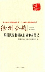 徐州会战 原国民党将领抗日战争亲历记 第2版