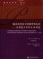 城市化背景下的俄罗斯农村  19世纪下半叶至20世纪