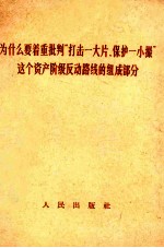 为什么要着重批判“打击一大片，保护一小撮”这个资产阶级反动路线的组成部分