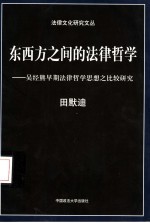 东西方之间的法律哲学  吴经熊早期法律哲学思想之比较研究