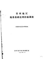 专题情报资料之八 贵州地区地基基础处理经验调查