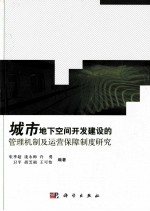 城市地下空间开发建设的管理机制及运营保障制度研究