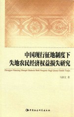 中国现行征地制度下失地农民经济权益损失研究