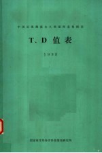 中国近海潮流永久预报图表集附表T、D值表 1998