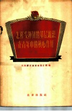 怎样发挥团的基层组织在青年中的核心作用 团支部和团小组工作经验介绍