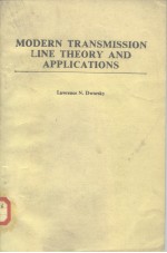 Modern transmission line theory and applications.1979