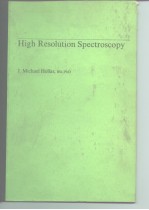 High resolution sprctroscopy 1982