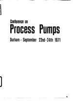 Conference on Process Pumps Durham