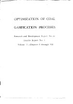 West Virginia University.Dept.of Chemical Engineering.Optimization of coal gasification processes