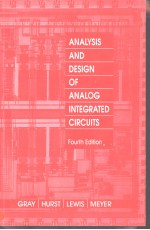 Analysis and design of analog integrated circuits