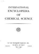 INTERNATIONAL ENCYCLOPEDIA OF CHEMICAL SCIENCE