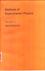 Methods of Experimental Physics Volum 13 SPECTROSCOPY