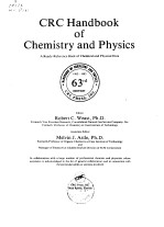 CRC Handbook of Chemistry and Physics