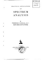 PRACTICAL APPLICATIONS OF SPECTRUM ANALYSIS