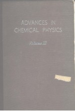 Advances in chemical physics Vol.3.1961.