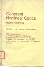 Coherent Nonlinear Optics Recent Advances