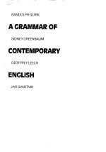 Randolphquirk A Grammar of Sidney Greenbaum Contemporary Geoffreyleeh English Jan Svartvik