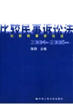 比较民事诉讼法 2004-2005年卷