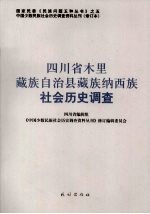 四川省木里藏族自治县藏族纳西族社会历史调查