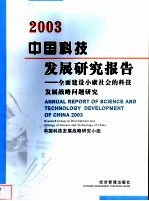 中国科技发展研究报告 2003 全面建设小康社会的科技发展战略问题研究