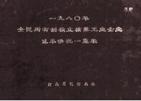 全民所有制独立核算工业企业基本情况一览表  1980年