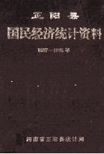 正阳县国民经济统计资料 1997-1998年