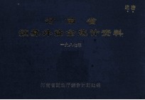 河南省预算外资金统计资料 1987年