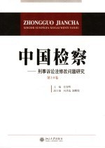 中国检察 第10卷 刑事诉讼法修改问题研究