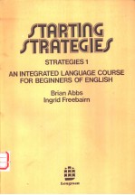 STARTING STRATEGIES STRATEGIES 1