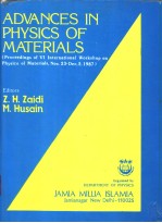 ADVANCES IN PHYSICS OF MATERIALS