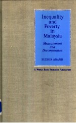 Inequality and Poverty in Malaysia Measurement and Decomposition