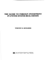 THE GUIDE TO FOREIGN INVESTMENT IN UNITED STATES REAL ESTATE