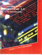 Learning To Use WORDSTAR 3.3：An Introduction