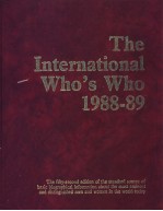 The International Whos Who 1988-89