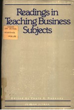 Readings in Teaching Business Subjects