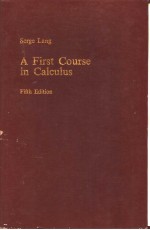 A First Course in Calculus