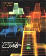 QUANTITATIVE APPROACHES TO MANAGEMENT