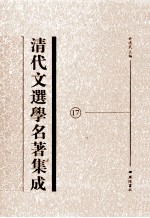 清代文选学名著集成 17