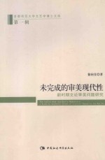 未完成的审美现代性 新时期文论审美问题研究