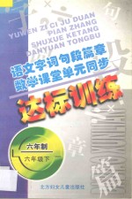 语文字词句段篇章 数学课堂单元同步达标训练 六年制 第12册