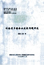 河南省乡镇企业发展问题研究 研究报告