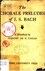 The CHORALE PRELUDES of J.S.BACH