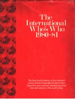 THE INTERNATIONAL WHO'S WHO 1980-81 FORTY-FOURTH EDITION