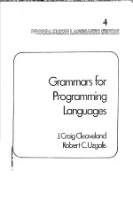 Grammars for Programming Languages