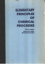 ELEMENTARY PRINCIPLES OF CHEMICAL PROCESSES SECOND EDITION