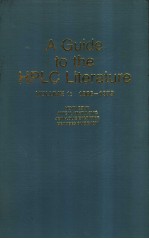 A Guide to the HPLC Literature VOLUME 1:1966-1979