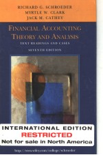 FINANCIAL ACCOUNTING THEORY AND ANALYSIS(SEVENTH EDITION)